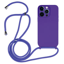 Load image into Gallery viewer, Crossbody Lanyard Liquid Silicone Case, For iPhone 12 Pro Max