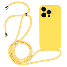 Load image into Gallery viewer, Crossbody Lanyard Liquid Silicone Case, For iPhone 12 Pro Max
