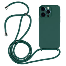 Load image into Gallery viewer, Crossbody Lanyard Liquid Silicone Case, For iPhone 12 Pro Max