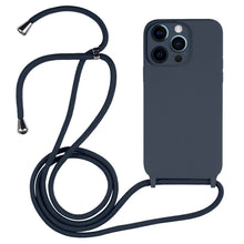 Load image into Gallery viewer, Crossbody Lanyard Liquid Silicone Case, For iPhone 12 Pro Max