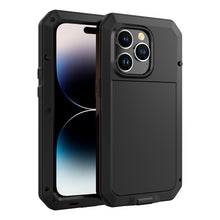Load image into Gallery viewer, Shockproof Waterproof Silicone + Zinc Alloy Case, For iPhone 14 Pro Max, For iPhone 14 Pro, For iPhone 14, For iPhone 14 Plus