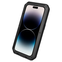 Load image into Gallery viewer, Shockproof Waterproof Silicone + Zinc Alloy Case, For iPhone 14 Pro Max, For iPhone 14 Pro, For iPhone 14, For iPhone 14 Plus