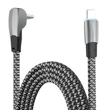 Load image into Gallery viewer, 3A USB-C/Type-C to 8 Pin Elbow Fast Charge Data Cable, 3A Type-C to 8 Pin 1.2m, 3A Type-C to 8 Pin 2m