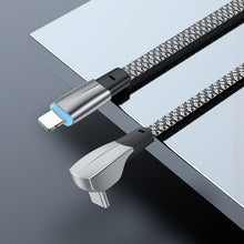 Load image into Gallery viewer, 3A USB-C/Type-C to 8 Pin Elbow Fast Charge Data Cable, 3A Type-C to 8 Pin 1.2m, 3A Type-C to 8 Pin 2m