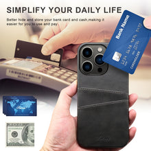 Load image into Gallery viewer, Suteni Calf Texture Card Slots Phone Case, For iPhone 14 Pro Max
