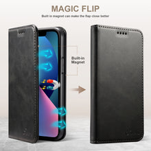 Load image into Gallery viewer, Calf Texture Horizontal Flip Leather Phone Case, For iPhone 14, For iPhone 14 Plus, For iPhone 14 Pro, For iPhone 14 Pro Max