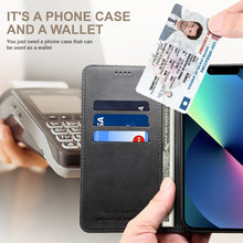 Load image into Gallery viewer, Calf Texture Horizontal Flip Leather Phone Case, For iPhone 14, For iPhone 14 Plus, For iPhone 14 Pro, For iPhone 14 Pro Max