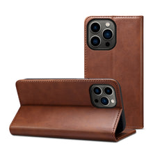 Load image into Gallery viewer, Calf Texture Horizontal Flip Leather Phone Case, For iPhone 14, For iPhone 14 Plus, For iPhone 14 Pro, For iPhone 14 Pro Max