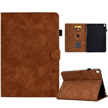 Load image into Gallery viewer, Embossed Smile Flip Tablet Leather Smart Case, For iPad 10.2 / Air 10.5 2019, For iPad Air 2022 / 2020 10.9, For iPad mini 2024 / mini 6, For iPad 9.7 2018&amp;2017 / Air 2 / Air, For iPad mini 5/4/3/2/1
