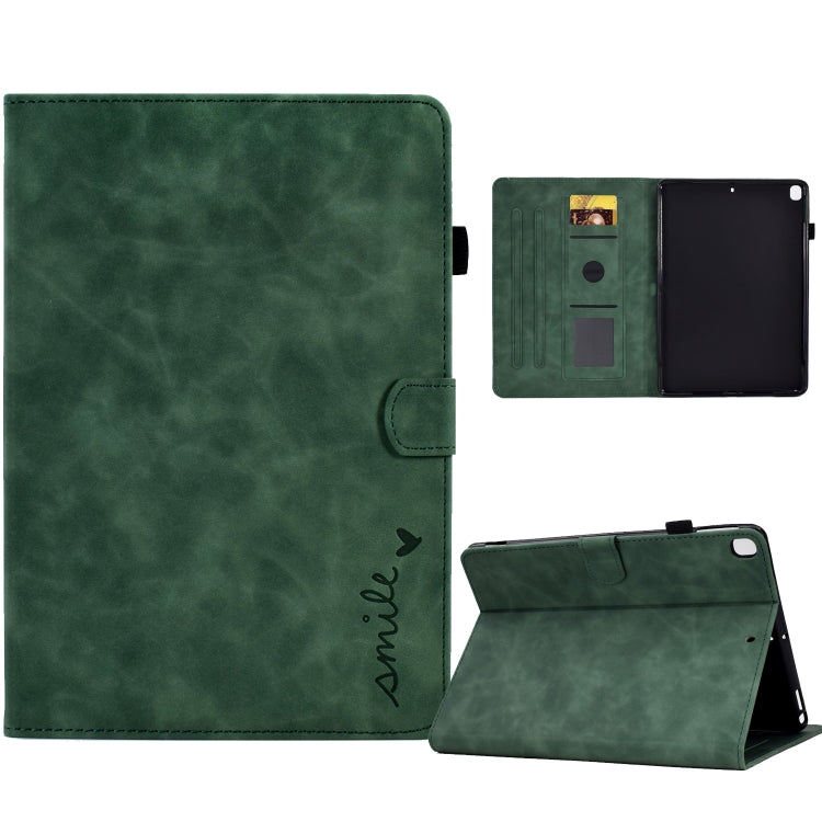 Embossed Smile Flip Tablet Leather Smart Case, For iPad 10.2 / Air 10.5 2019, For iPad Air 2022 / 2020 10.9, For iPad mini 2024 / mini 6, For iPad 9.7 2018&2017 / Air 2 / Air, For iPad mini 5/4/3/2/1