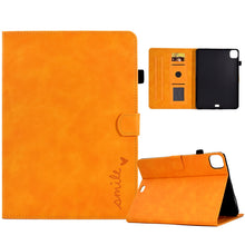 Load image into Gallery viewer, Embossed Smile Flip Tablet Leather Smart Case, For iPad 10.2 / Air 10.5 2019, For iPad Air 2022 / 2020 10.9, For iPad mini 2024 / mini 6, For iPad 9.7 2018&amp;2017 / Air 2 / Air, For iPad mini 5/4/3/2/1