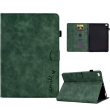 Load image into Gallery viewer, Embossed Smile Flip Tablet Leather Smart Case, For iPad 10.2 / Air 10.5 2019, For iPad Air 2022 / 2020 10.9, For iPad mini 2024 / mini 6, For iPad 9.7 2018&amp;2017 / Air 2 / Air, For iPad mini 5/4/3/2/1