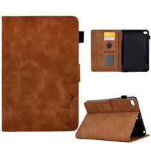 Load image into Gallery viewer, Embossed Smile Flip Tablet Leather Smart Case, For iPad 10.2 / Air 10.5 2019, For iPad Air 2022 / 2020 10.9, For iPad mini 2024 / mini 6, For iPad 9.7 2018&amp;2017 / Air 2 / Air, For iPad mini 5/4/3/2/1