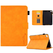 Load image into Gallery viewer, Embossed Smile Flip Tablet Leather Smart Case, For iPad 10.2 / Air 10.5 2019, For iPad Air 2022 / 2020 10.9, For iPad mini 2024 / mini 6, For iPad 9.7 2018&amp;2017 / Air 2 / Air, For iPad mini 5/4/3/2/1