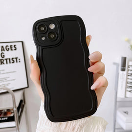 Wave Edge Silicone Phone Case, For iPhone 14, For iPhone 14 Plus, For iPhone 14 Pro, For iPhone 14 Pro Max, For iPhone 13, For iPhone 13 Pro, For iPhone 13 Pro Max, For iPhone 12, For iPhone 12 Pro