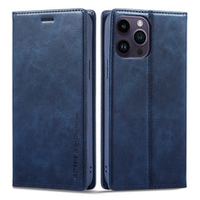Load image into Gallery viewer, LC.IMEEKE RFID Anti-theft Leather Phone Case, For iPhone 14 Pro, For iPhone 14 Pro Max, For iPhone 12 Pro/12, For iPhone 12 Pro Max, For Samsung Galaxy A53 5G
