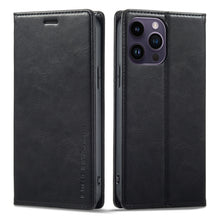 Load image into Gallery viewer, LC.IMEEKE RFID Anti-theft Leather Phone Case, For iPhone 14 Pro, For iPhone 14 Pro Max, For iPhone 12 Pro/12, For iPhone 12 Pro Max, For Samsung Galaxy A53 5G