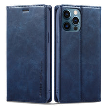 Load image into Gallery viewer, LC.IMEEKE RFID Anti-theft Leather Phone Case, For iPhone 14 Pro, For iPhone 14 Pro Max, For iPhone 12 Pro/12, For iPhone 12 Pro Max, For Samsung Galaxy A53 5G
