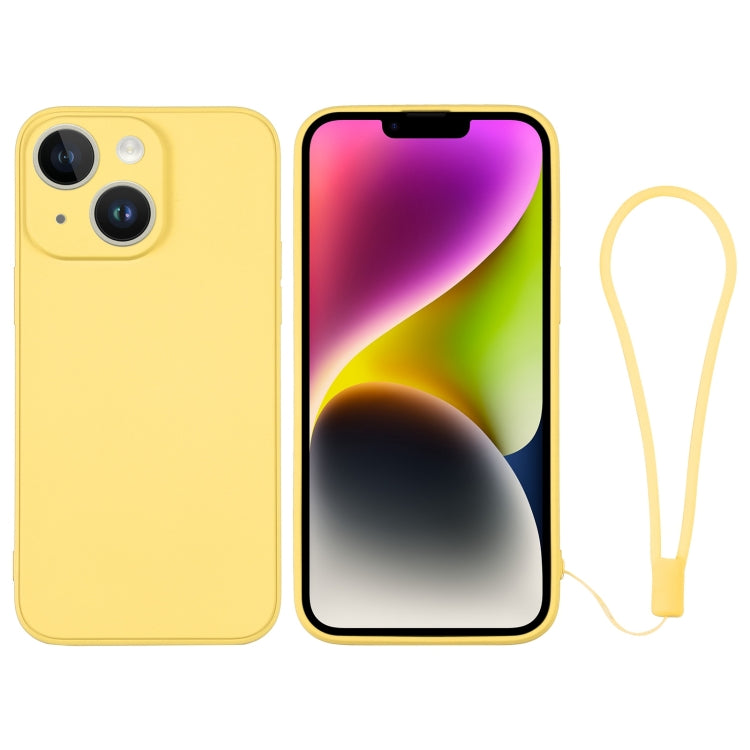 Silicone Phone Case with Wrist Strap, For iPhone 14, For iPhone 14 Plus, For iPhone 14 Pro, For iPhone 14 Pro Max