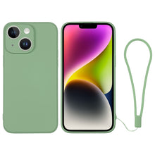 Load image into Gallery viewer, Silicone Phone Case with Wrist Strap, For iPhone 14, For iPhone 14 Plus, For iPhone 14 Pro, For iPhone 14 Pro Max