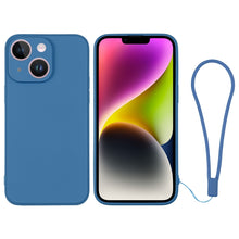 Load image into Gallery viewer, Silicone Phone Case with Wrist Strap, For iPhone 14, For iPhone 14 Plus, For iPhone 14 Pro, For iPhone 14 Pro Max