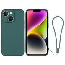 Load image into Gallery viewer, Silicone Phone Case with Wrist Strap, For iPhone 14, For iPhone 14 Plus, For iPhone 14 Pro, For iPhone 14 Pro Max