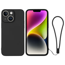 Load image into Gallery viewer, Silicone Phone Case with Wrist Strap, For iPhone 14, For iPhone 14 Plus, For iPhone 14 Pro, For iPhone 14 Pro Max