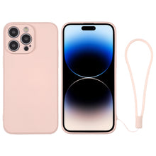Load image into Gallery viewer, Silicone Phone Case with Wrist Strap, For iPhone 14, For iPhone 14 Plus, For iPhone 14 Pro, For iPhone 14 Pro Max