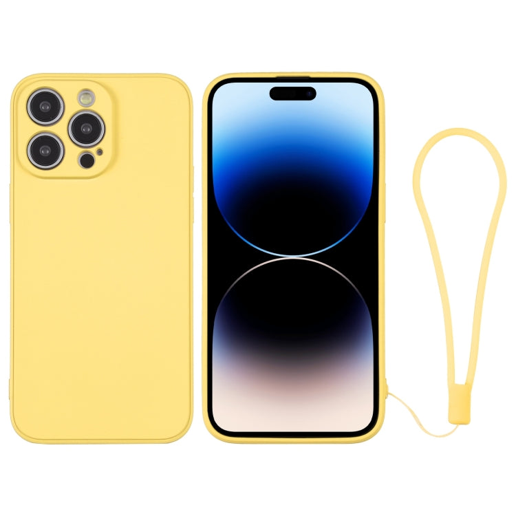 Silicone Phone Case with Wrist Strap, For iPhone 14, For iPhone 14 Plus, For iPhone 14 Pro, For iPhone 14 Pro Max