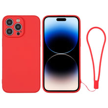 Load image into Gallery viewer, Silicone Phone Case with Wrist Strap, For iPhone 14, For iPhone 14 Plus, For iPhone 14 Pro, For iPhone 14 Pro Max