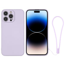 Load image into Gallery viewer, Silicone Phone Case with Wrist Strap, For iPhone 14, For iPhone 14 Plus, For iPhone 14 Pro, For iPhone 14 Pro Max