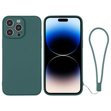 Load image into Gallery viewer, Silicone Phone Case with Wrist Strap, For iPhone 14, For iPhone 14 Plus, For iPhone 14 Pro, For iPhone 14 Pro Max