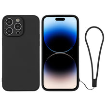 Load image into Gallery viewer, Silicone Phone Case with Wrist Strap, For iPhone 14, For iPhone 14 Plus, For iPhone 14 Pro, For iPhone 14 Pro Max