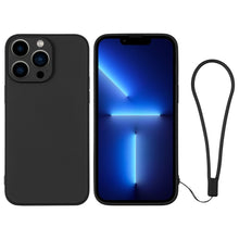 Load image into Gallery viewer, Silicone Phone Case with Wrist Strap, For iPhone 13 mini, For iPhone 13, For iPhone 13 Pro, For iPhone 13 Pro Max