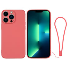 Load image into Gallery viewer, Silicone Phone Case with Wrist Strap, For iPhone 13 mini, For iPhone 13, For iPhone 13 Pro, For iPhone 13 Pro Max