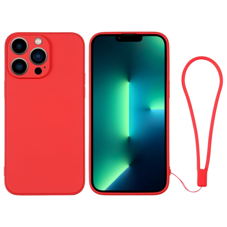 Silicone Phone Case with Wrist Strap, For iPhone 13 mini, For iPhone 13, For iPhone 13 Pro, For iPhone 13 Pro Max