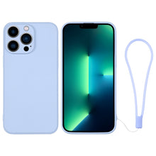 Load image into Gallery viewer, Silicone Phone Case with Wrist Strap, For iPhone 13 mini, For iPhone 13, For iPhone 13 Pro, For iPhone 13 Pro Max