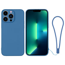 Load image into Gallery viewer, Silicone Phone Case with Wrist Strap, For iPhone 13 mini, For iPhone 13, For iPhone 13 Pro, For iPhone 13 Pro Max