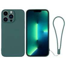 Load image into Gallery viewer, Silicone Phone Case with Wrist Strap, For iPhone 13 mini, For iPhone 13, For iPhone 13 Pro, For iPhone 13 Pro Max