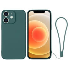 Load image into Gallery viewer, Silicone Phone Case with Wrist Strap, For iPhone 12 mini, For iPhone 12, For iPhone 12 Pro, For iPhone 12 Pro Max