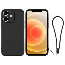 Load image into Gallery viewer, Silicone Phone Case with Wrist Strap, For iPhone 12 mini, For iPhone 12, For iPhone 12 Pro, For iPhone 12 Pro Max