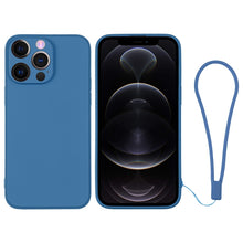 Load image into Gallery viewer, Silicone Phone Case with Wrist Strap, For iPhone 12 mini, For iPhone 12, For iPhone 12 Pro, For iPhone 12 Pro Max
