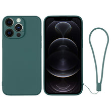 Load image into Gallery viewer, Silicone Phone Case with Wrist Strap, For iPhone 12 mini, For iPhone 12, For iPhone 12 Pro, For iPhone 12 Pro Max