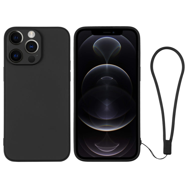 Silicone Phone Case with Wrist Strap, For iPhone 12 mini, For iPhone 12, For iPhone 12 Pro, For iPhone 12 Pro Max