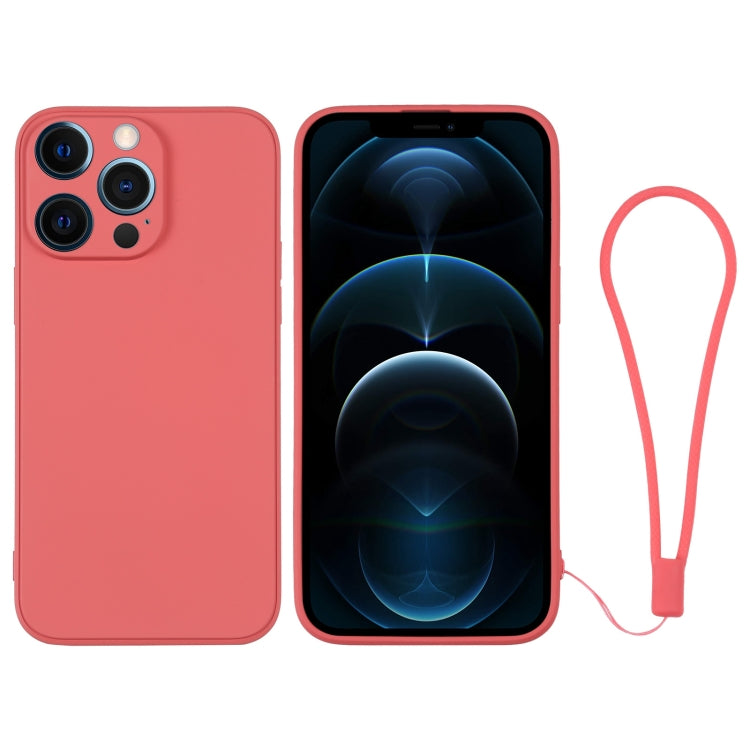 Silicone Phone Case with Wrist Strap, For iPhone 12 mini, For iPhone 12, For iPhone 12 Pro, For iPhone 12 Pro Max