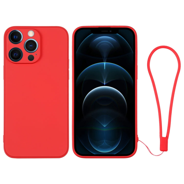 Silicone Phone Case with Wrist Strap, For iPhone 12 mini, For iPhone 12, For iPhone 12 Pro, For iPhone 12 Pro Max
