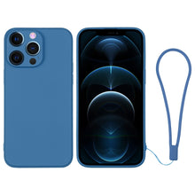 Load image into Gallery viewer, Silicone Phone Case with Wrist Strap, For iPhone 12 mini, For iPhone 12, For iPhone 12 Pro, For iPhone 12 Pro Max