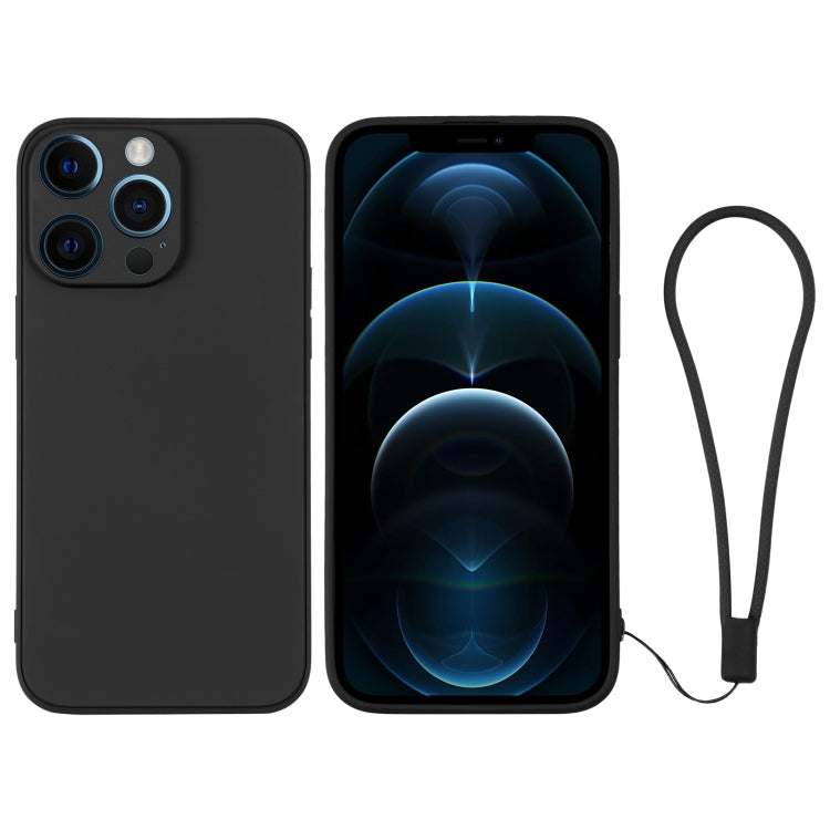 Silicone Phone Case with Wrist Strap, For iPhone 12 mini, For iPhone 12, For iPhone 12 Pro, For iPhone 12 Pro Max