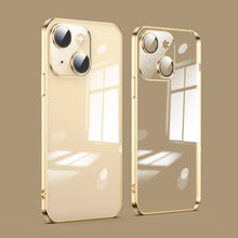 Load image into Gallery viewer, Dustproof Glass Lens Protection Electroplating Phone Case, For iPhone 14, For iPhone 14 Plus, For iPhone 14 Pro, For iPhone 14 Pro Max, For iPhone 13