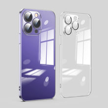 Load image into Gallery viewer, Dustproof Glass Lens Protection Electroplating Phone Case, For iPhone 14, For iPhone 14 Plus, For iPhone 14 Pro, For iPhone 14 Pro Max, For iPhone 13